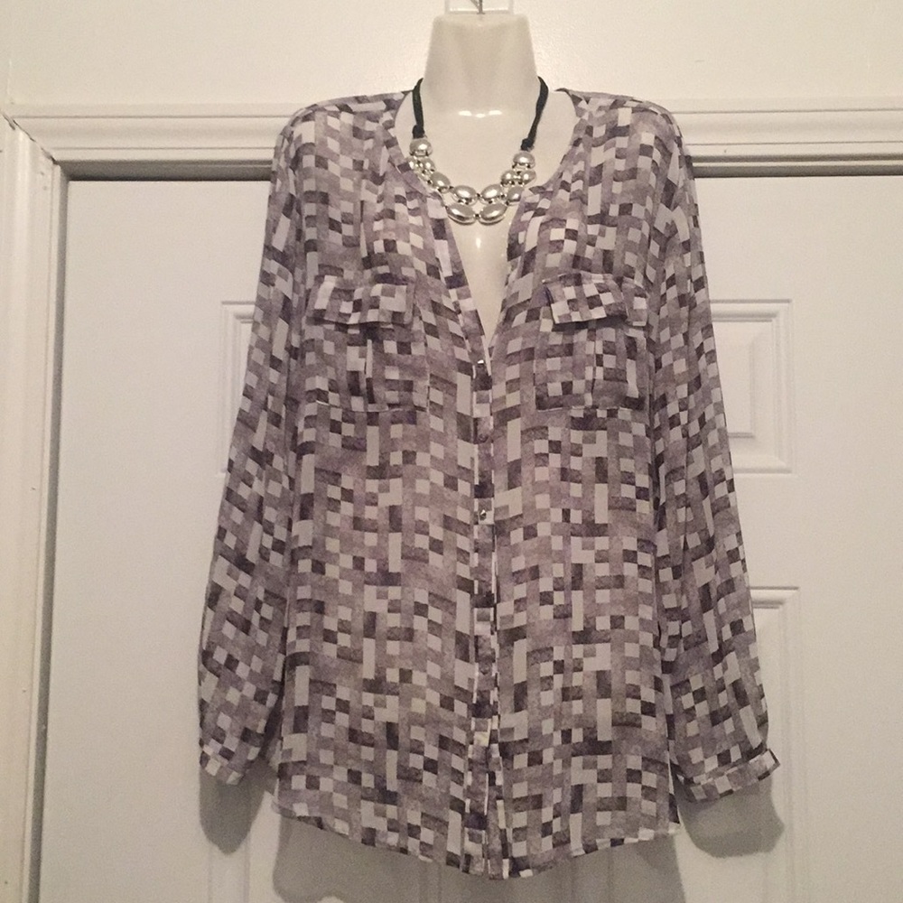 Sheer Designer Blouse..